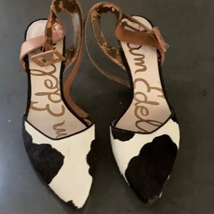 Sam Edelman real fur shoes